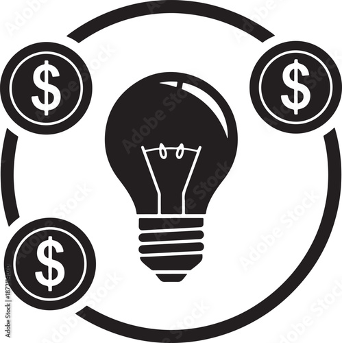 Innovation and investment lightbulb idea Vector