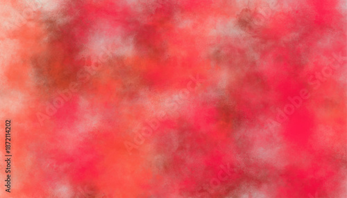 Abstract Peach and Coral Red Watercolor Background