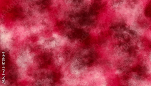 Abstract Deep Pink and Burgundy Watercolor Texture Background