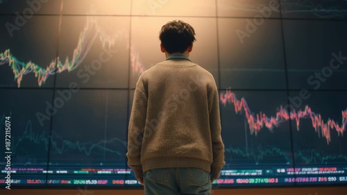 希望と不安を天秤にかける男性の心理表現