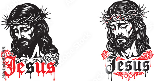 Gothic horror typeface text elements featuring dripping blood and dark stylized lettering for ominous design projects on transparent background