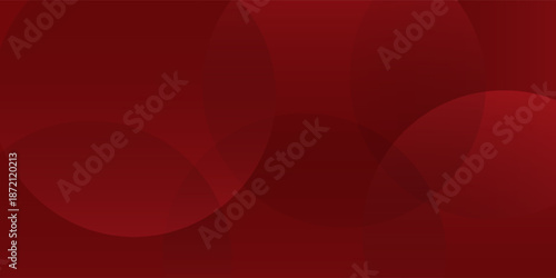 White circle geometric red abstract background. vector