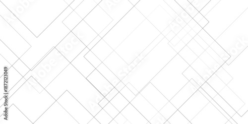 Vector abstract background seamless line. Abstract minimal geometric white and gray light background design. white transparent material in triangle diamond and squares shapes in random geometric.