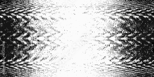 Abstract black and white swirling pattern resembling a distorted tunnel