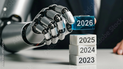 Wallpaper Mural Robotic Hand & 2026: AI-Powered Future, Business Growth & Innovation Timeline | Technology Forecasting & Automation Torontodigital.ca