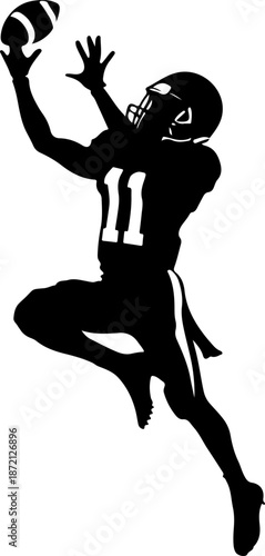 Dynamic American Football Players Action Vector Collection