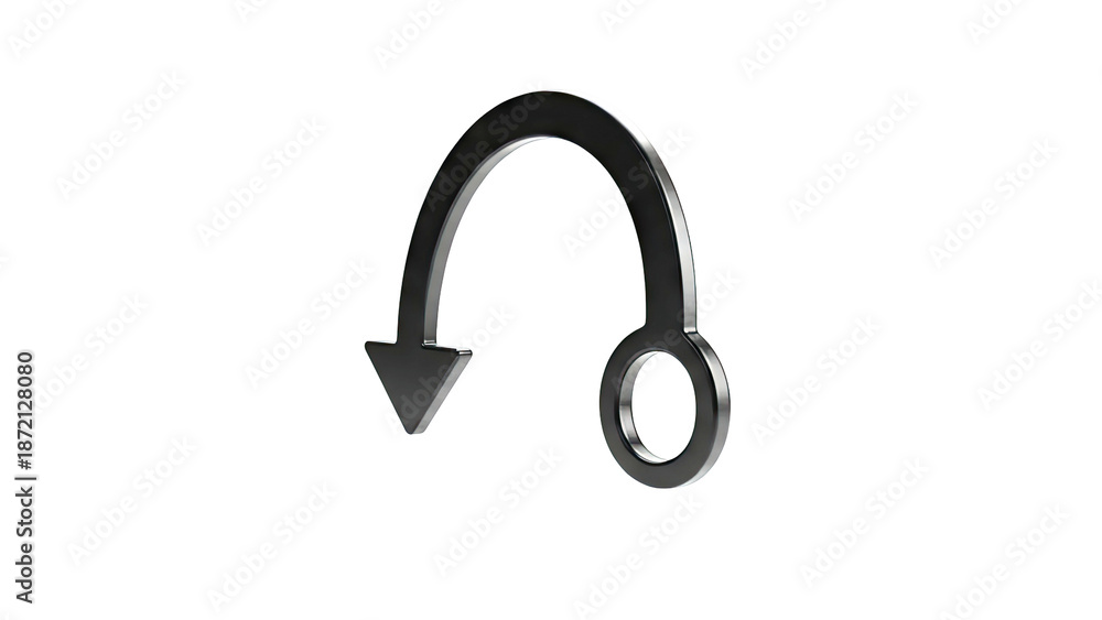 Obraz premium Black Arrow Loop