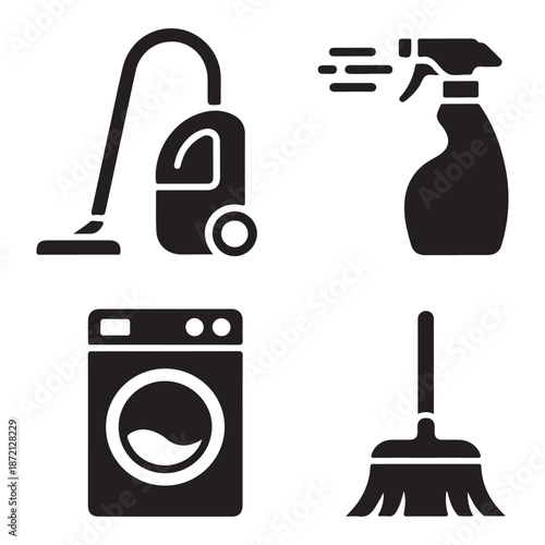 Clean space laundry and washing concept for daily home care