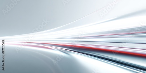 Bright abstract streaks of light create a sense of speed and motion.