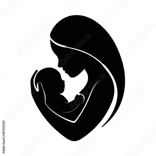 Two women embracing in heart shaped symbol of love and unity