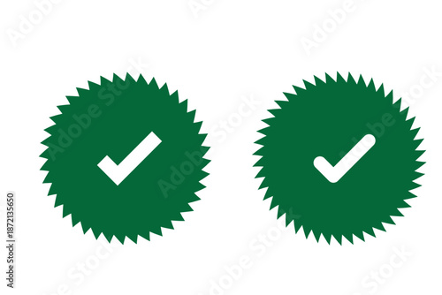 check box icon with correct, accept checkmark icons green tick box, check list circle frame - checkbox symbol sign. check mark box square frame. Green check mark icon in a box.