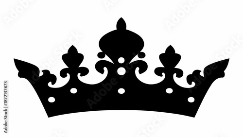 Elegant crown silhouette for royal luxury designs