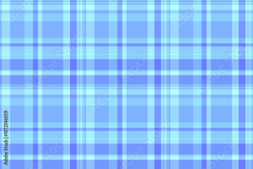 Carpet pattern tartan plaid, interior texture fabric background. Geometric textile check seamless vector in blue and cyan colors.
