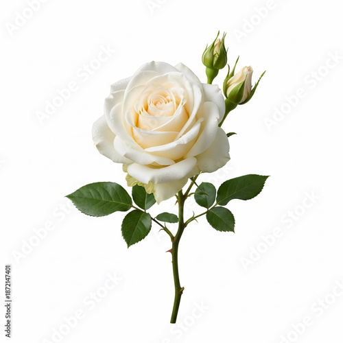 White rose flower image.