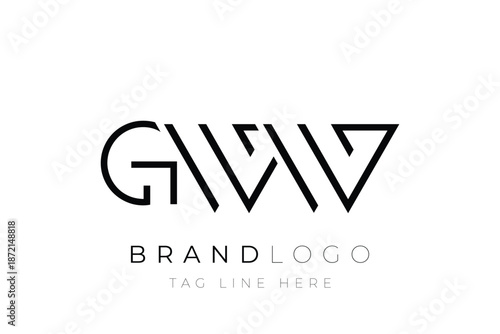 Free Download GWW abstract letter logo design. Modern Business Logo Design With Abstract Typography and Contemporary Style - GFXLoad