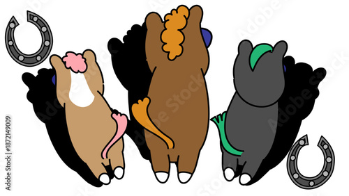 結果を受け止めて静かに次へ進む仲間たちのイラスト