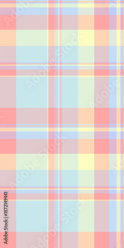 Latin fabric vector background, idea textile tartan plaid. Relax seamless check texture pattern in light and red colors.