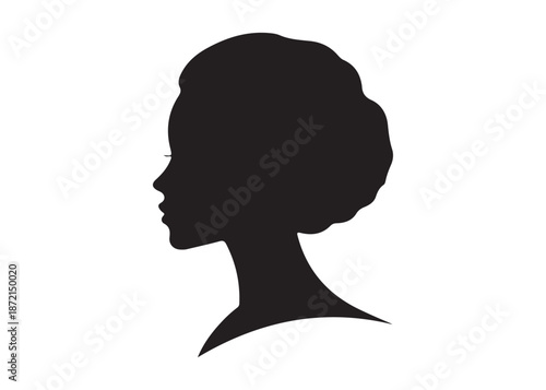 vector set of afro american woman logo head, black history month woman vector logo design, Black girl faces with stylish afro hairstyle, woman afro black face, African american woman hairstyle vector