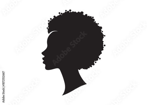 vector set of afro american woman logo head, black history month woman vector logo design, Black girl faces with stylish afro hairstyle, woman afro black face, African american woman hairstyle vector