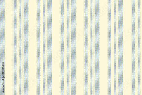 Terfection seamless texture pattern, 60s stripe background vector. 6rder lines vertical fabric textile in cornsilk and blue colors.