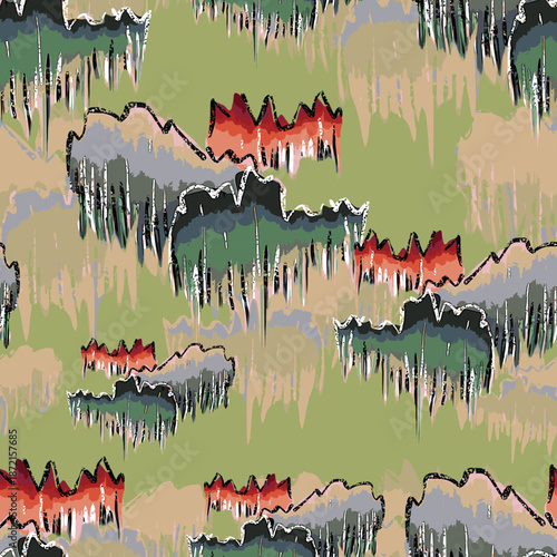 Hand drawn vector illustration Oil on canvas. colorful paint brush stroke painting, Abstract art vector illustration. Brushstrokes of paint. modern Art. Prints, wallpapers.