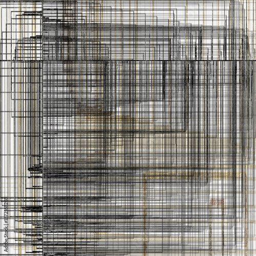 metal grid line repeated design pattern