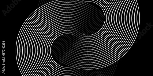 Abstract Particle Technology Background Design. Abstract wave moving point flow particles, high tech background design for brochure, flyer, magazine, business card, banner. Vector