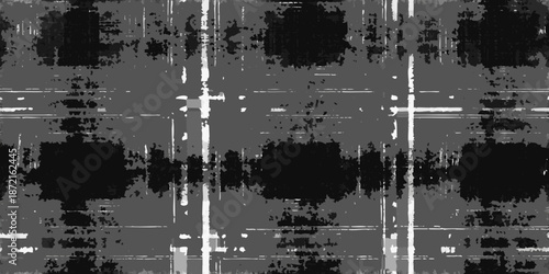 Abstract grayscale pattern with intersecting lines and rectangular shapes