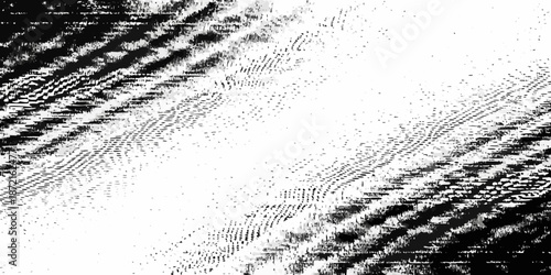 Abstract black and white lines create a dynamic textured pattern