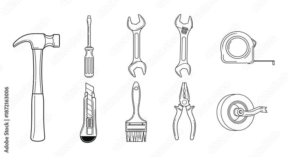 Obraz premium Essential tools for diy projects