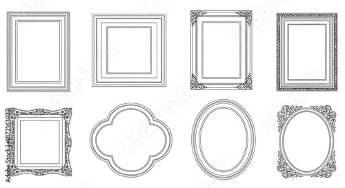 Collection of ornate picture frames
