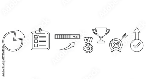 Achievement and progress symbols