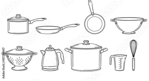 Essential kitchen cookware collection
