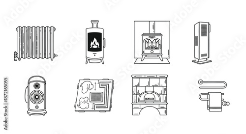 Various types of heating devices