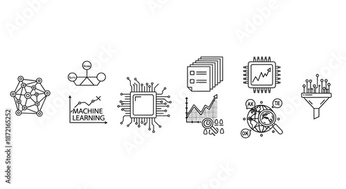 Illustrations of machine learning concepts