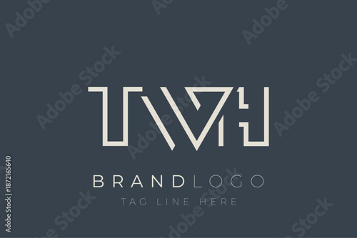 Foto TWH abstract letter logo design
