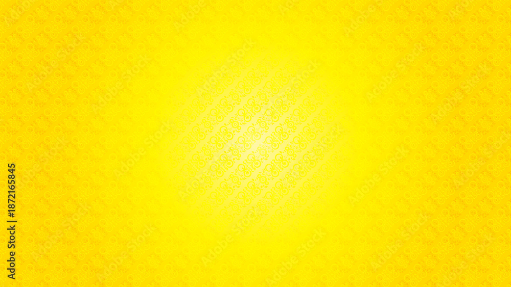 Fototapeta premium Bright Yellow Sunburst Silhouette Against Yellow Background
