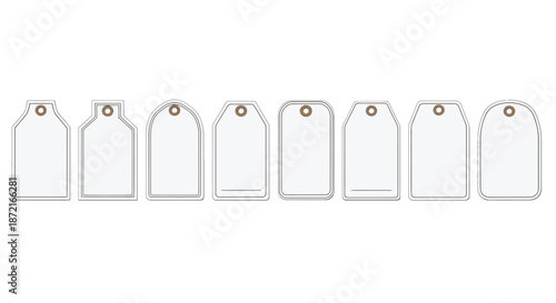 Collection of blank gift tags