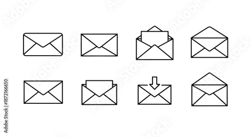 Various envelope designs and arrangements
