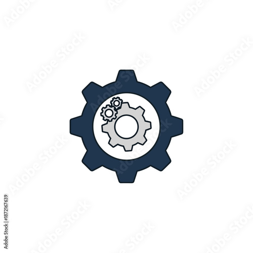 Interlocking gears working in unison, a visual metaphor for seamless process management, system configuration, and efficient operational workflow development