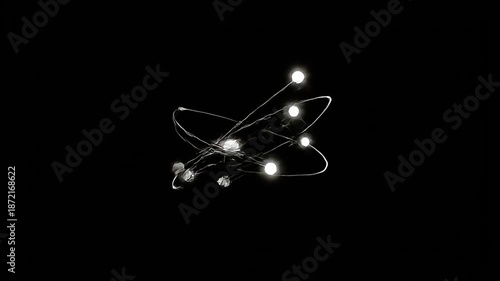 Glowing Fairy Lights String Decoration Festive Holiday Lighting Bokeh Background Dark Black Backdrop Christmas Winter Celebration Sparkle Magic Nighttime Event Party