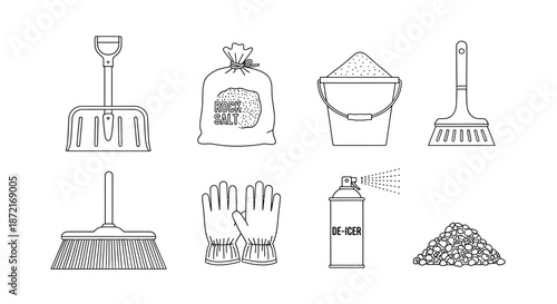 Essential cleaning tools and materials