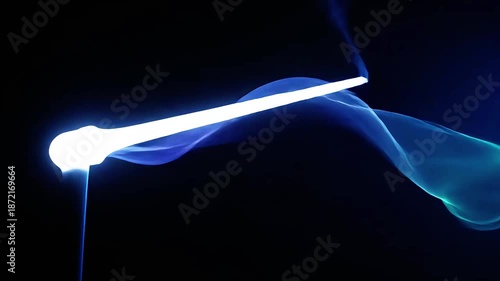 Dynamic Blue Light Speedometer Needle Motion Abstract Futuristic Technology Background Stock Video for Business Innovation Growth Success and Digital Transformation