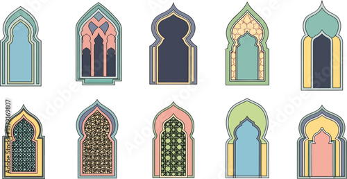 Arabic window shapes