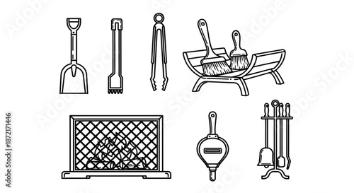 Fireplace tools and accessories