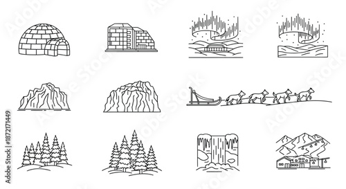 Various architectural and natural scenes