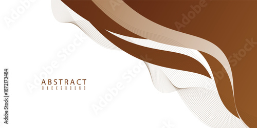 Brown wave background vector, brown background, Chocolate background texture. bussines, illustration