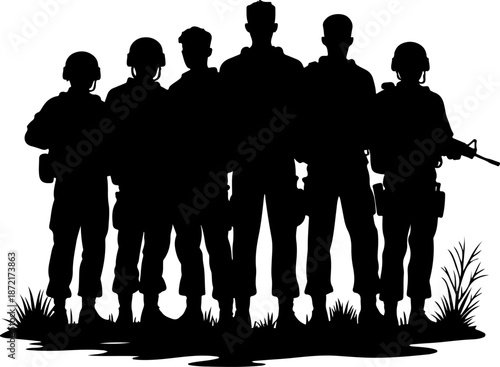 Spirit of Peace and Valor: Divine Lotus Hands and Saluting Soldier Silhouettes