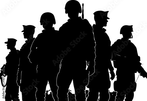 Spirit of Peace and Valor: Divine Lotus Hands and Saluting Soldier Silhouettes