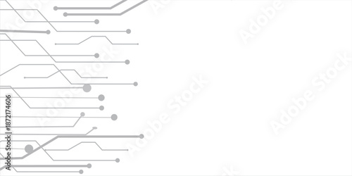 Abstract backgrounds of molecules lines light gray